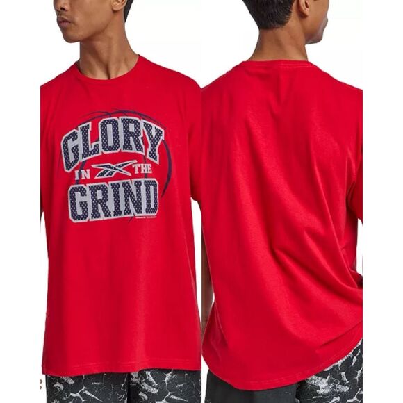 32. Reebok NWT Glory Grind Graphic T-Shirt Red Small - Picture 1 of 4